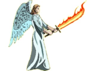 Sticker Custom Preview Image #107928 Religion Biblical Scenes Angel Gabriel