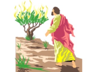 Sticker Custom Preview Image #107946 Religion Biblical Scenes Burning Bush1