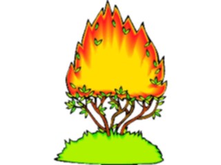 Sticker Custom Preview Image #107947 Religion Biblical Scenes Burning Bush2