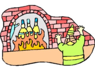 Sticker Custom Preview Image #107984 Religion Biblical Scenes Daniel Furnace