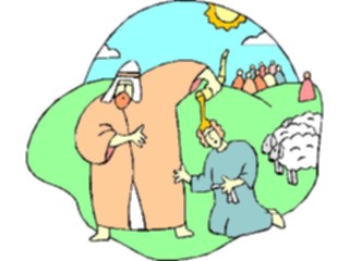 Sticker Custom Preview Image #107990 Religion Biblical Scenes David Anointed King