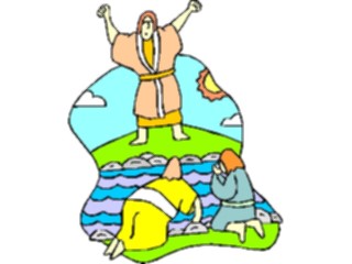 Sticker Custom Preview Image #108034 Religion Biblical Scenes Gideon Drinking