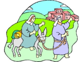 Sticker Custom Preview Image #108036 Religion Biblical Scenes Goingto Bethlehem