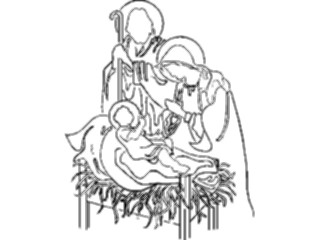 Sticker Custom Preview Image #108044 Religion Biblical Scenes Holy Family1