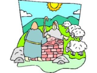 Sticker Custom Preview Image #108059 Religion Biblical Scenes Jacob Rachel