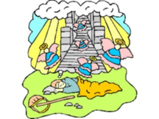 Sticker Custom Preview Image #108061 Religion Biblical Scenes Jacobs Ladder