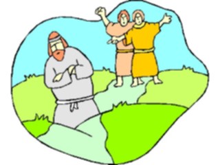 Sticker Custom Preview Image #108065 Religion Biblical Scenes Jephthah Leaves