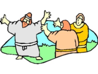 Sticker Custom Preview Image #108066 Religion Biblical Scenes Jephthahs Return