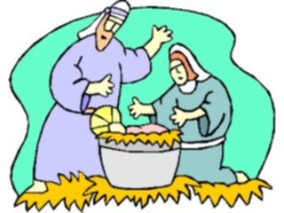 Sticker Custom Preview Image #108082 Religion Biblical Scenes Jesus Mary Joseph