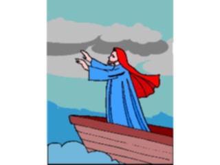 Sticker Custom Preview Image #108152 Religion Biblical Scenes Jesus Calmingthe Waters