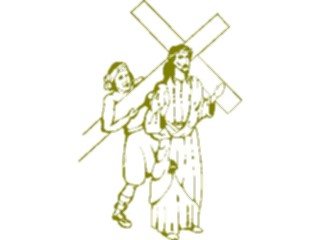 Sticker Custom Preview Image #108158 Religion Biblical Scenes Jesus Carrying Cross4
