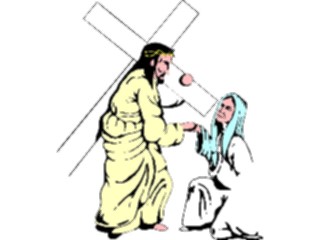 Sticker Custom Preview Image #108160 Religion Biblical Scenes Jesus Carrying Cross6