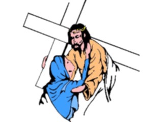 Sticker Custom Preview Image #108162 Religion Biblical Scenes Jesus Carrying Cross8
