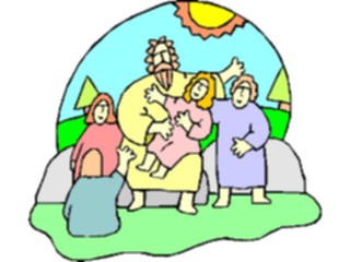 Sticker Custom Preview Image #108165 Religion Biblical Scenes Jesus Children