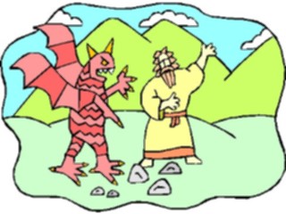 Sticker Custom Preview Image #108166 Religion Biblical Scenes Jesus Devil1