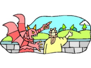 Sticker Custom Preview Image #108167 Religion Biblical Scenes Jesus Devil2