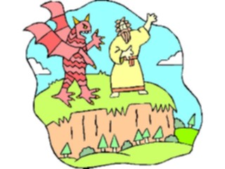 Sticker Custom Preview Image #108168 Religion Biblical Scenes Jesus Devil3