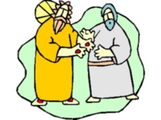 Sticker Custom Preview Image #108171 Religion Biblical Scenes Jesus Doubting Thomas