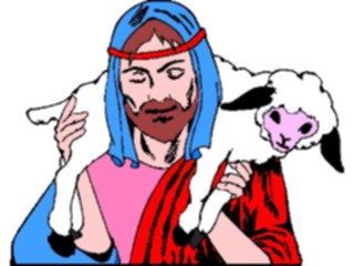 Sticker Custom Preview Image #108208 Religion Biblical Scenes Jesuswith Lamb
