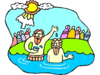 Sticker Custom Preview Image #108209 Religion Biblical Scenes John Baptizing Jesus