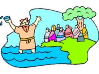 Sticker Custom Preview Image #108211 Religion Biblical Scenes Johnthe Baptistin Jordan