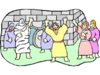 Sticker Custom Preview Image #108248 Religion Biblical Scenes Lazarus