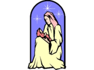 Sticker Custom Preview Image #108260 Religion Biblical Scenes Madonna Child06