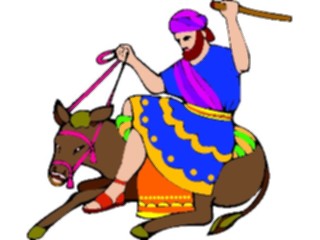 Sticker Custom Preview Image #108266 Religion Biblical Scenes Man Beating Donkey