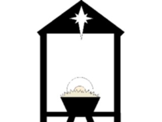 Sticker Custom Preview Image #108267 Religion Biblical Scenes Manger01