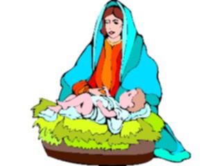 Sticker Custom Preview Image #108295 Religion Biblical Scenes Mary Baby Jesus1