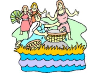 Sticker Custom Preview Image #108336 Religion Biblical Scenes Moses Baby3