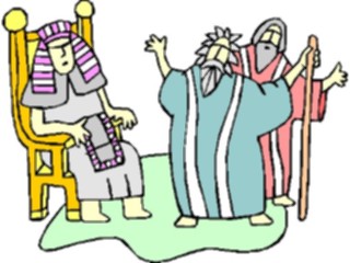 Sticker Custom Preview Image #108350 Religion Biblical Scenes Moses Pharaoh1
