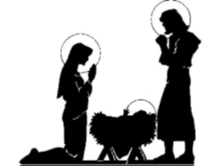 Sticker Custom Preview Image #108373 Religion Biblical Scenes Nativity Silhouette