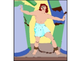 Sticker Custom Preview Image #108478 Religion Biblical Scenes Samson2