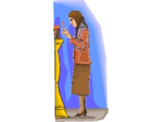 Sticker Custom Preview Image #108836 Religion Ceremonies Prayer Woman Candles