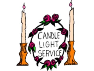 Sticker Custom Preview Image #108880 Religion Church Flyers Candlelight Service1