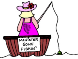 Sticker Custom Preview Image #108952 Religion Church Flyers Minister Gone Fishin1