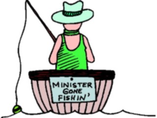 Sticker Custom Preview Image #108953 Religion Church Flyers Minister Gone Fishin2