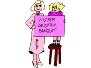 Sticker Custom Preview Image #108955 Religion Church Flyers Mother Daughter Banquet