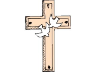 Sticker Custom Preview Image #109344 Religion Crosses General Cross Doves