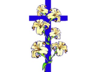 Sticker Custom Preview Image #109345 Religion Crosses General Cross Flowers1