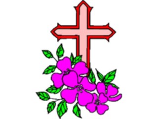 Sticker Custom Preview Image #109346 Religion Crosses General Cross Flowers2