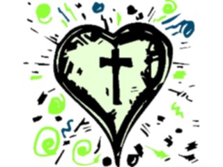 Sticker Custom Preview Image #109387 Religion Crosses Specialized Cross Heart