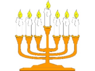 Sticker Custom Preview Image #109516 Religion Judaism Menorah05