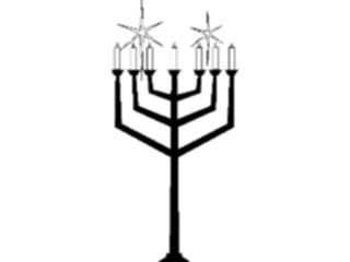 Sticker Custom Preview Image #109517 Religion Judaism Menorah06