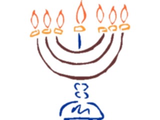 Sticker Custom Preview Image #109520 Religion Judaism Menorah09