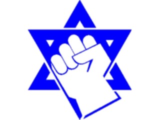 Sticker Custom Preview Image #109613 Religion Judaism Starof David Fist