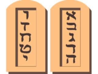 Sticker Custom Preview Image #109621 Religion Judaism Ten Commandments01