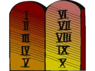 Sticker Custom Preview Image #109627 Religion Judaism Ten Commandments07