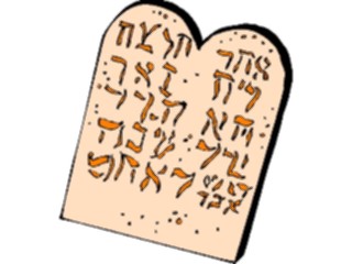 Sticker Custom Preview Image #109630 Religion Judaism Ten Commandments10